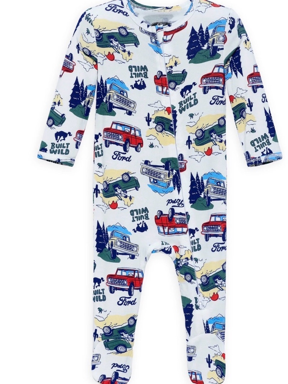 Ford Two-Way Zip Footed Sleep 'N Play One-Piece Pajamas, NB Viscose cotton NWT